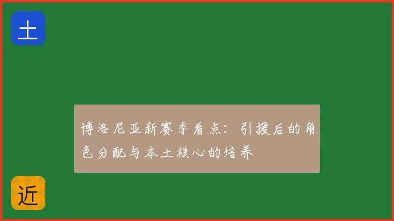 博洛尼亚新赛季看点:引援后的角色分配与本土核心的培养